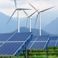 Windräder und Photovoltaikanlagen